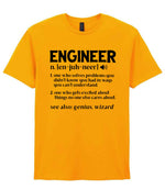 Engineer Definition t-shirt in gold