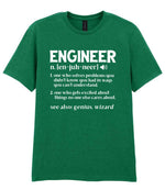 Engineer Definition t-shirt in kelly green