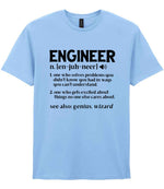 Engineer Definition t-shirt in light blue