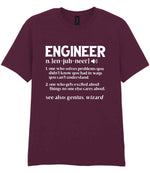 Engineer Definition t-shirt in maroon