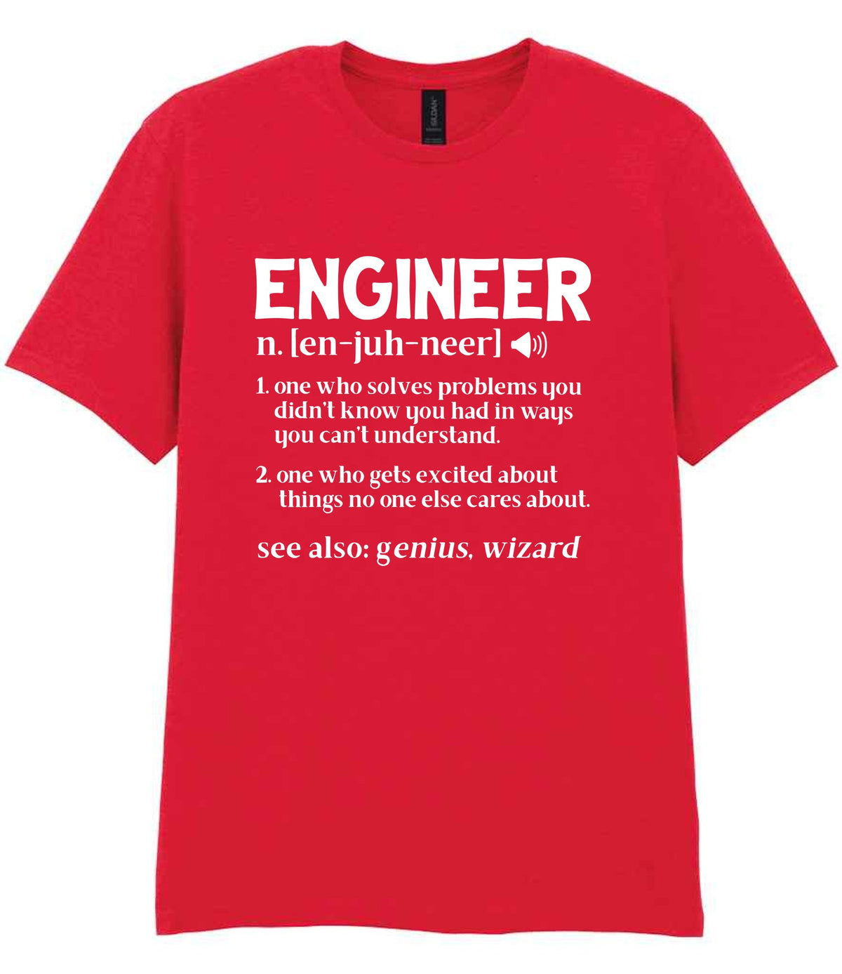 Engineer Definition t-shirt in red