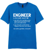 Engineer Definition t-shirt in royal blue