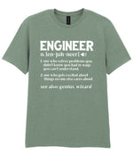 Engineer Definition t-shirt in sage