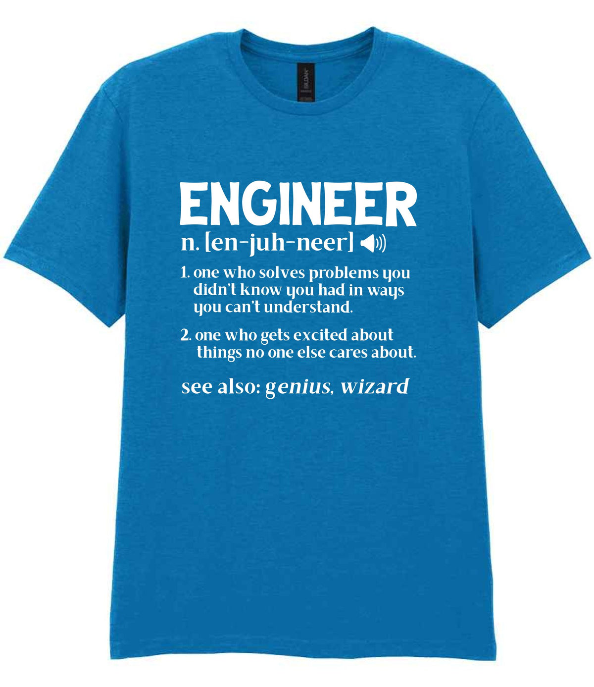 Engineer Definition t-shirt in sapphire blue