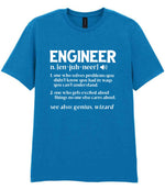 Engineer Definition t-shirt in sapphire blue