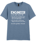 Engineer Definition t-shirt in stone blue