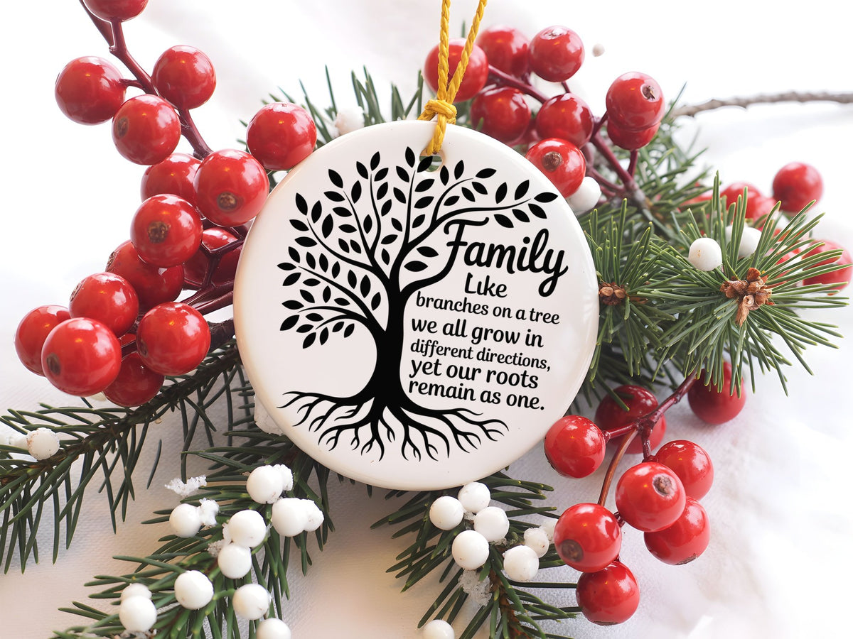 Family Tree Quote hanging decoration in standard