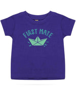 First Mate t-shirt in purple
