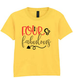 FOUR & Fabulous t-shirt in daisy