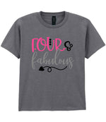 FOUR & Fabulous t-shirt in graphite heather