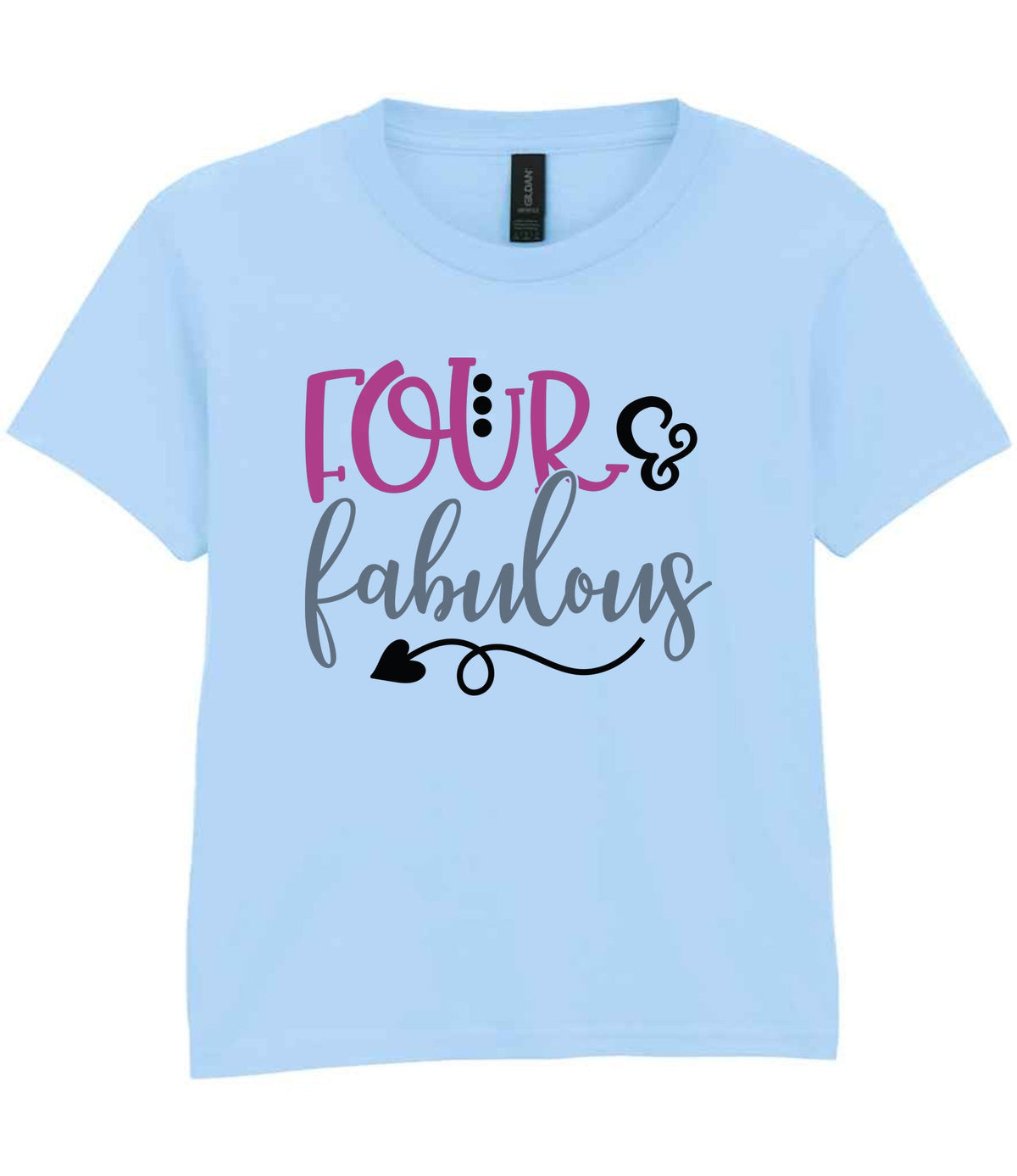 FOUR & Fabulous t-shirt in light blue