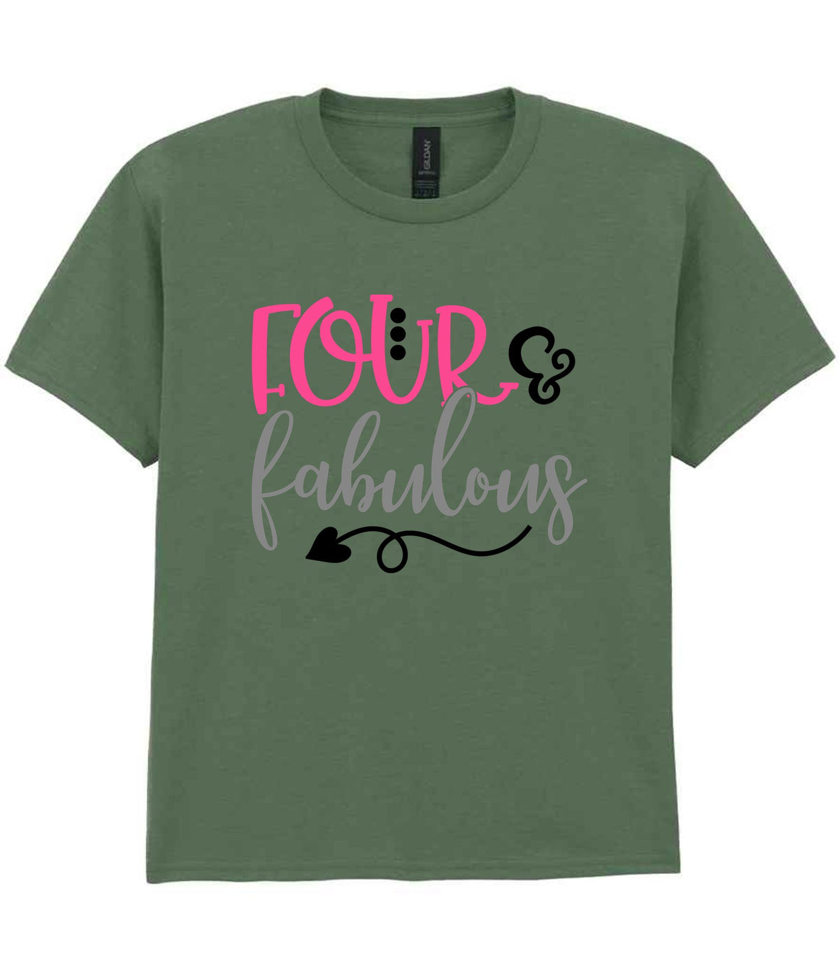 FOUR & Fabulous t-shirt in military green