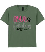 FOUR & Fabulous t-shirt in military green