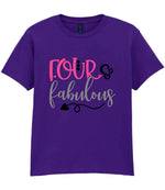 FOUR & Fabulous t-shirt in purple