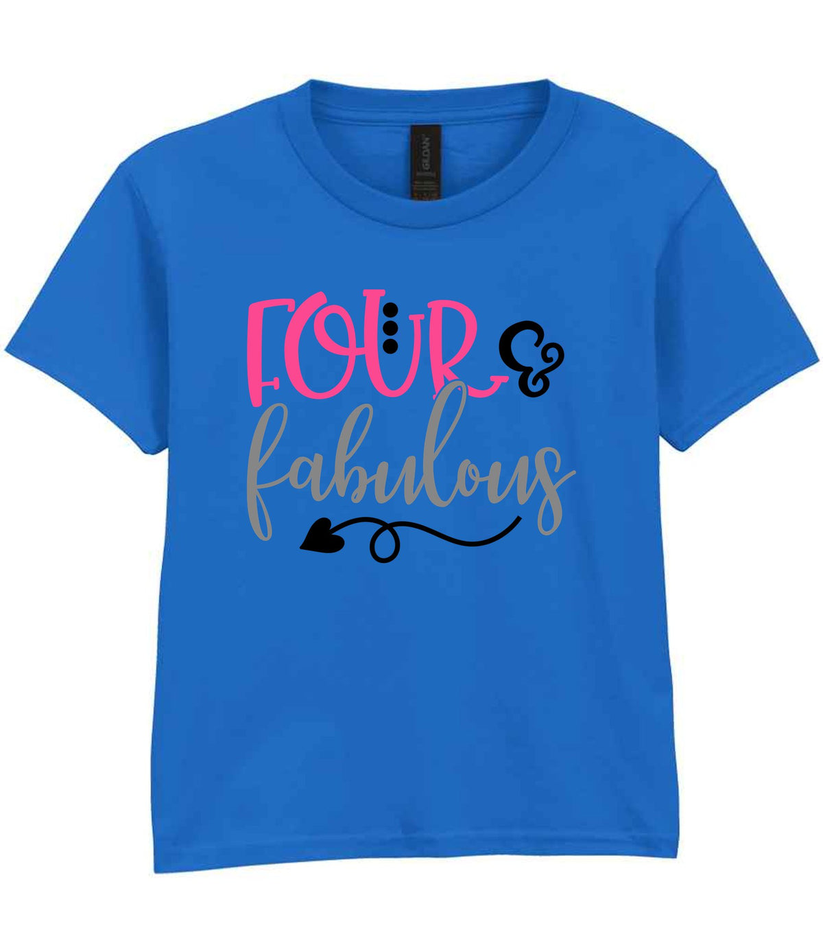 FOUR & Fabulous t-shirt in royal blue