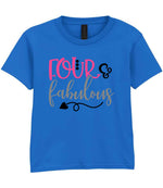 FOUR & Fabulous t-shirt in royal blue