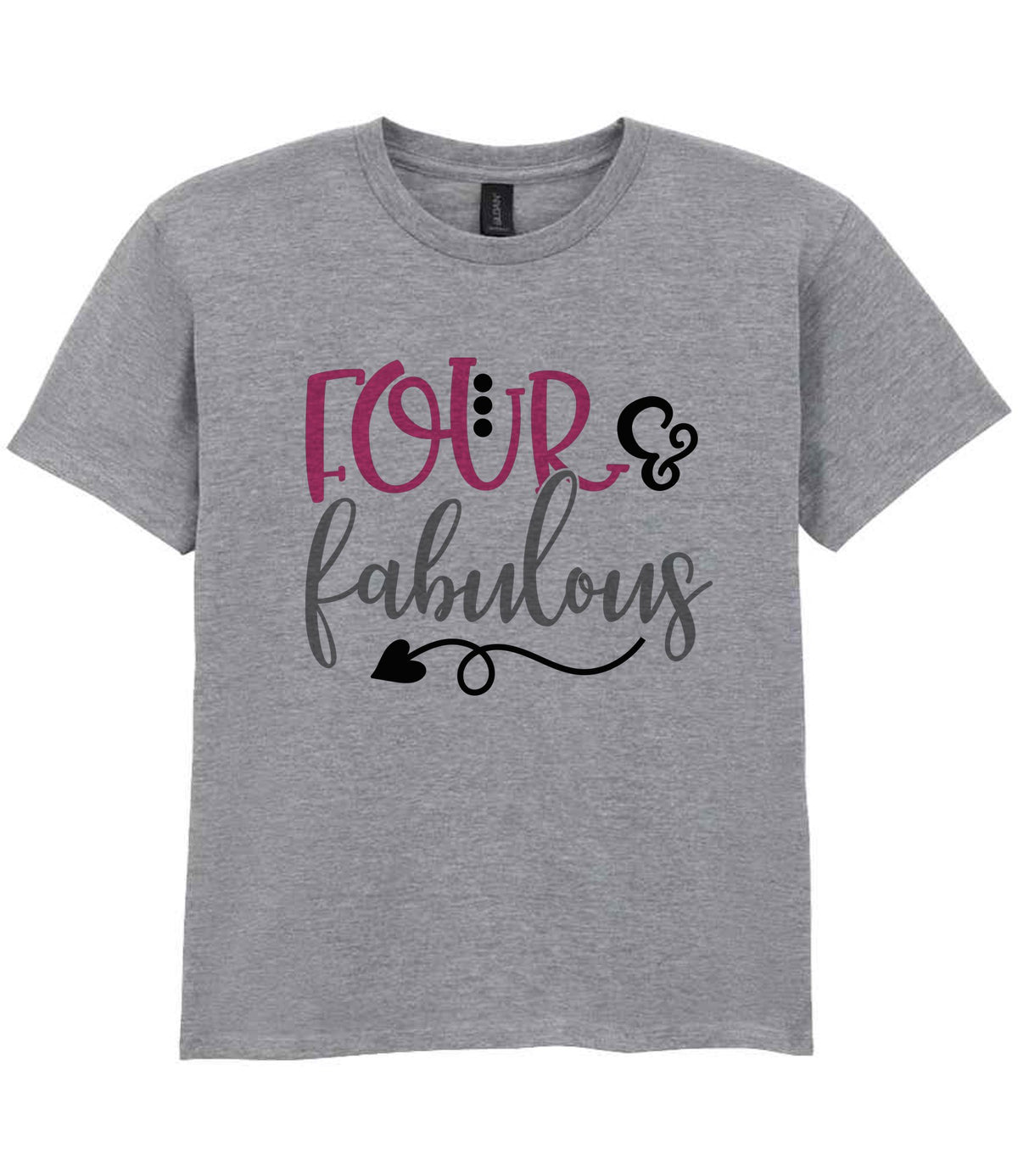 FOUR & Fabulous t-shirt in sport grey