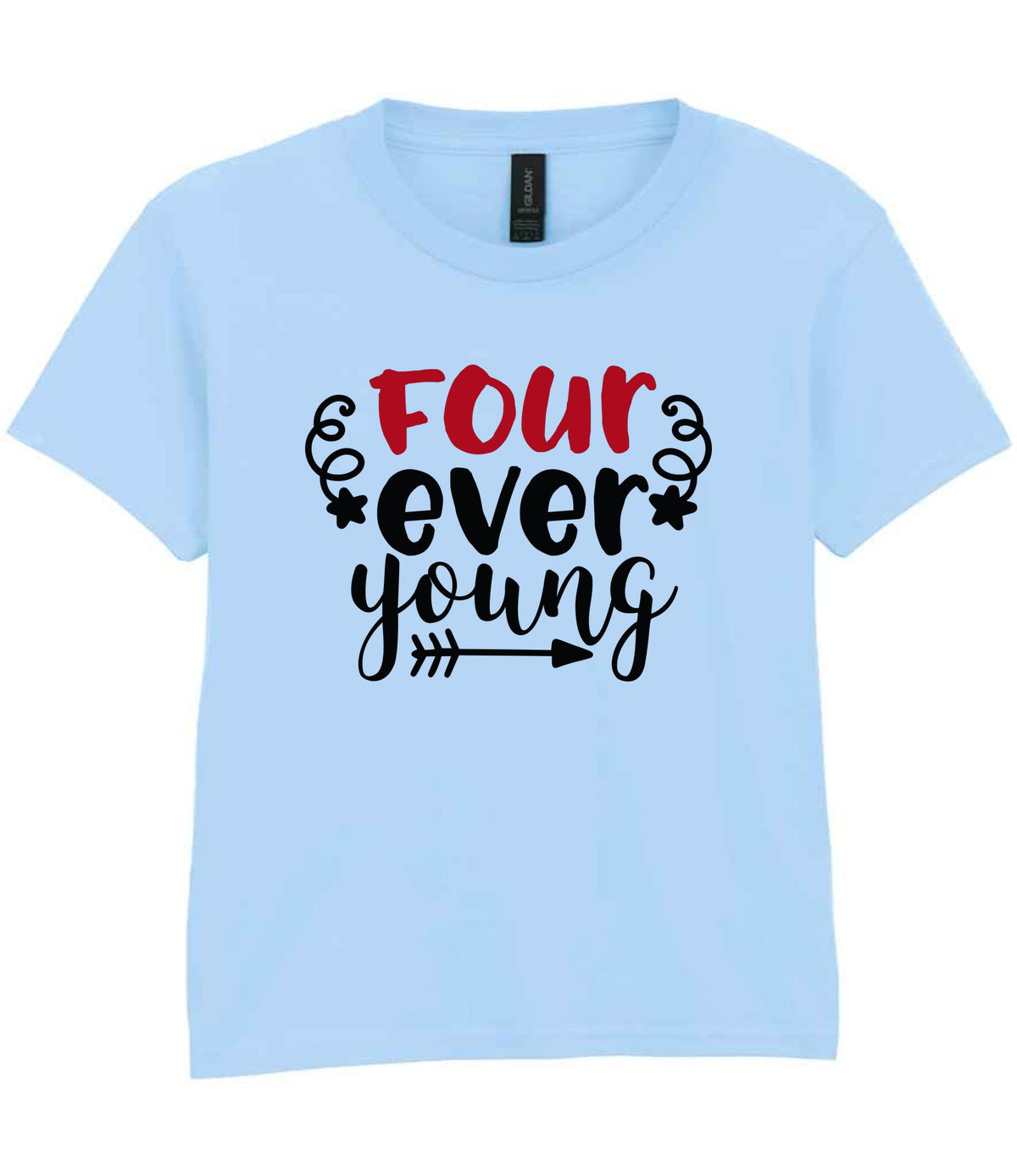 Four Ever Young t-shirt in light blue