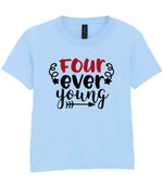 Four Ever Young t-shirt in light blue