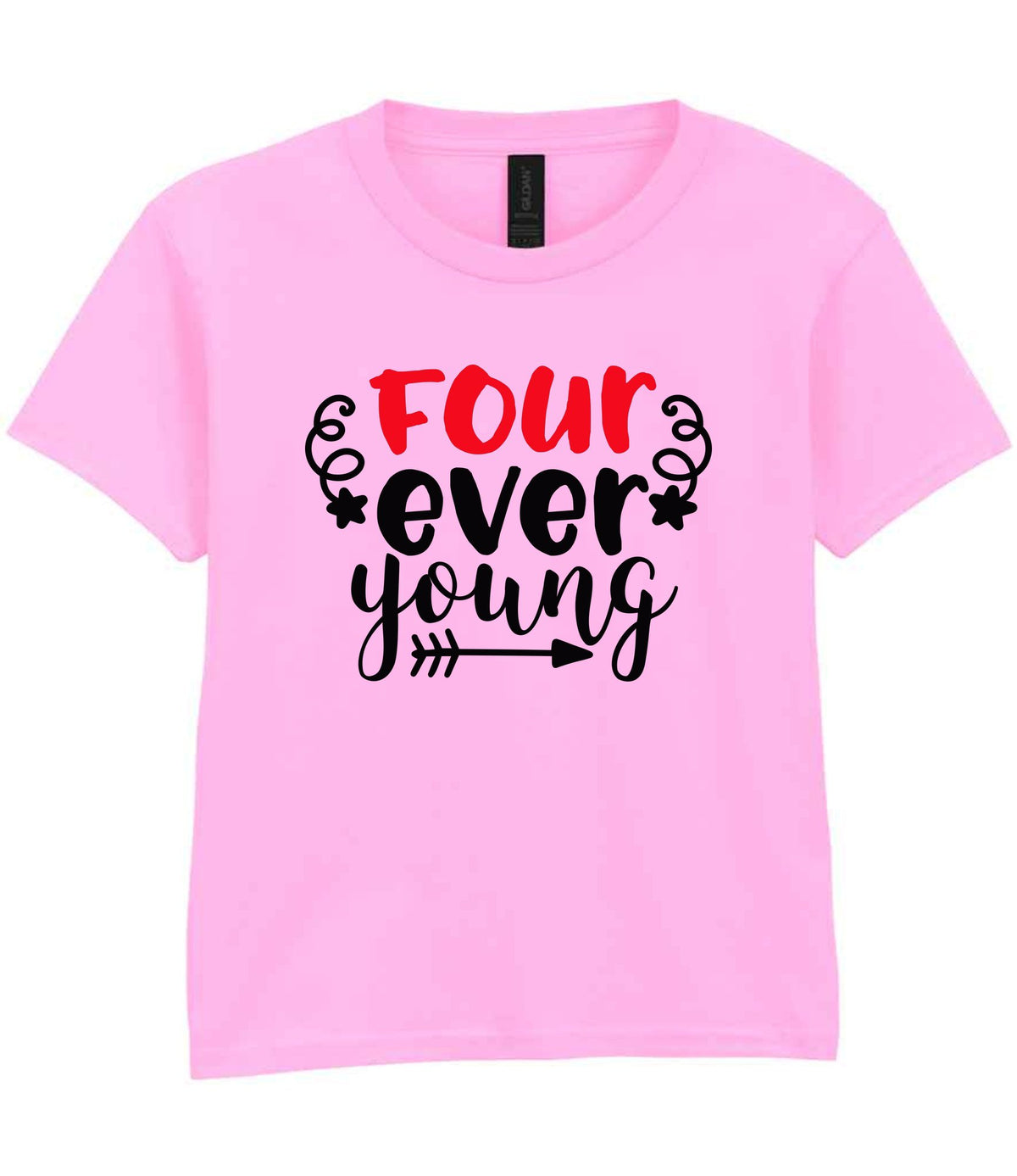 Four Ever Young t-shirt in light pink