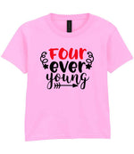 Four Ever Young t-shirt in light pink