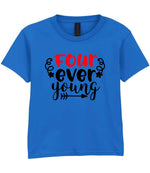 Four Ever Young t-shirt in royal blue