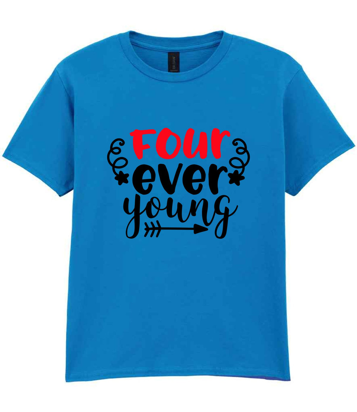 Four Ever Young t-shirt in sapphire blue
