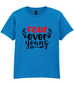 Four Ever Young t-shirt in sapphire blue
