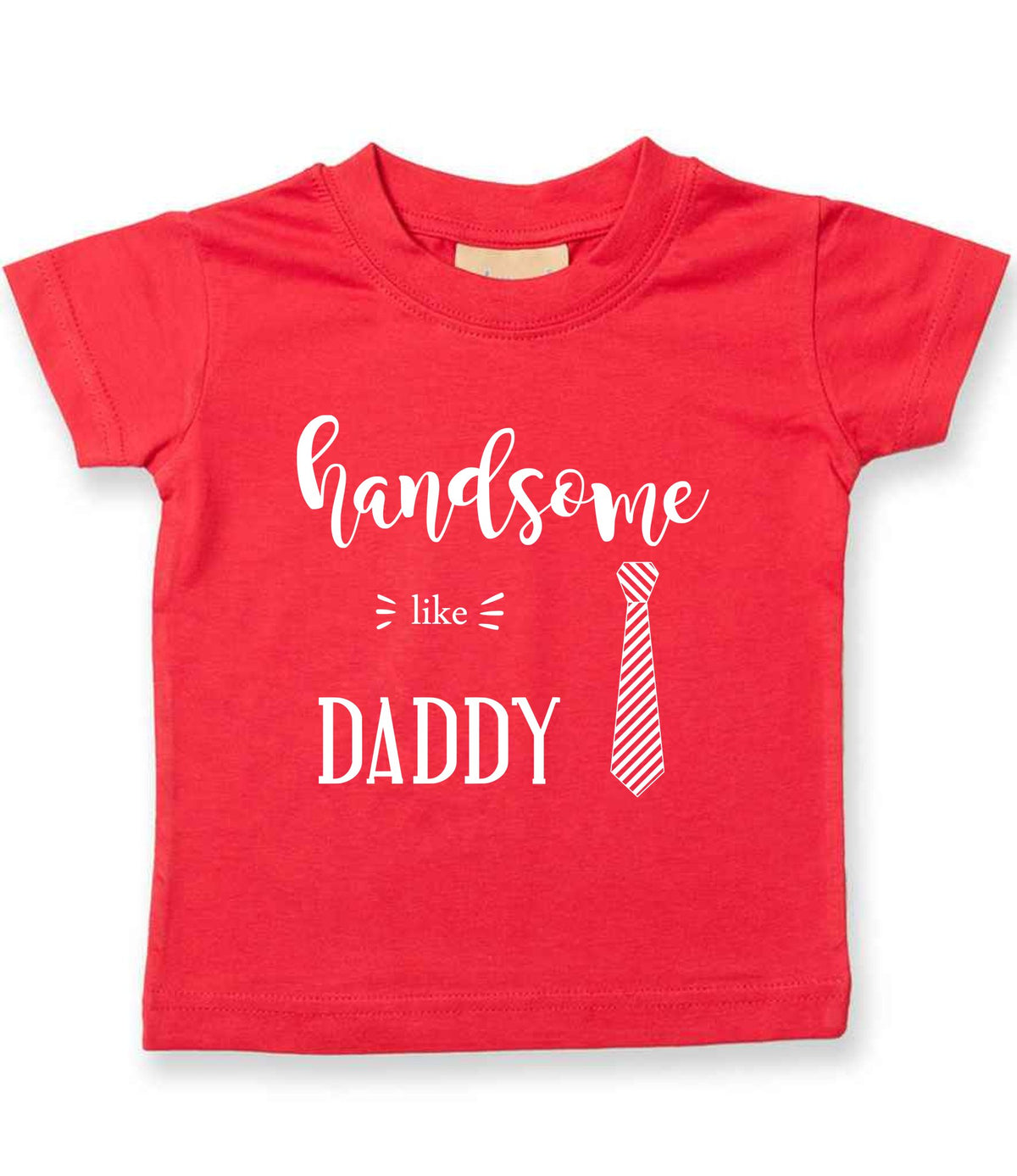 Handsome Like DADDY t-shirt in red
