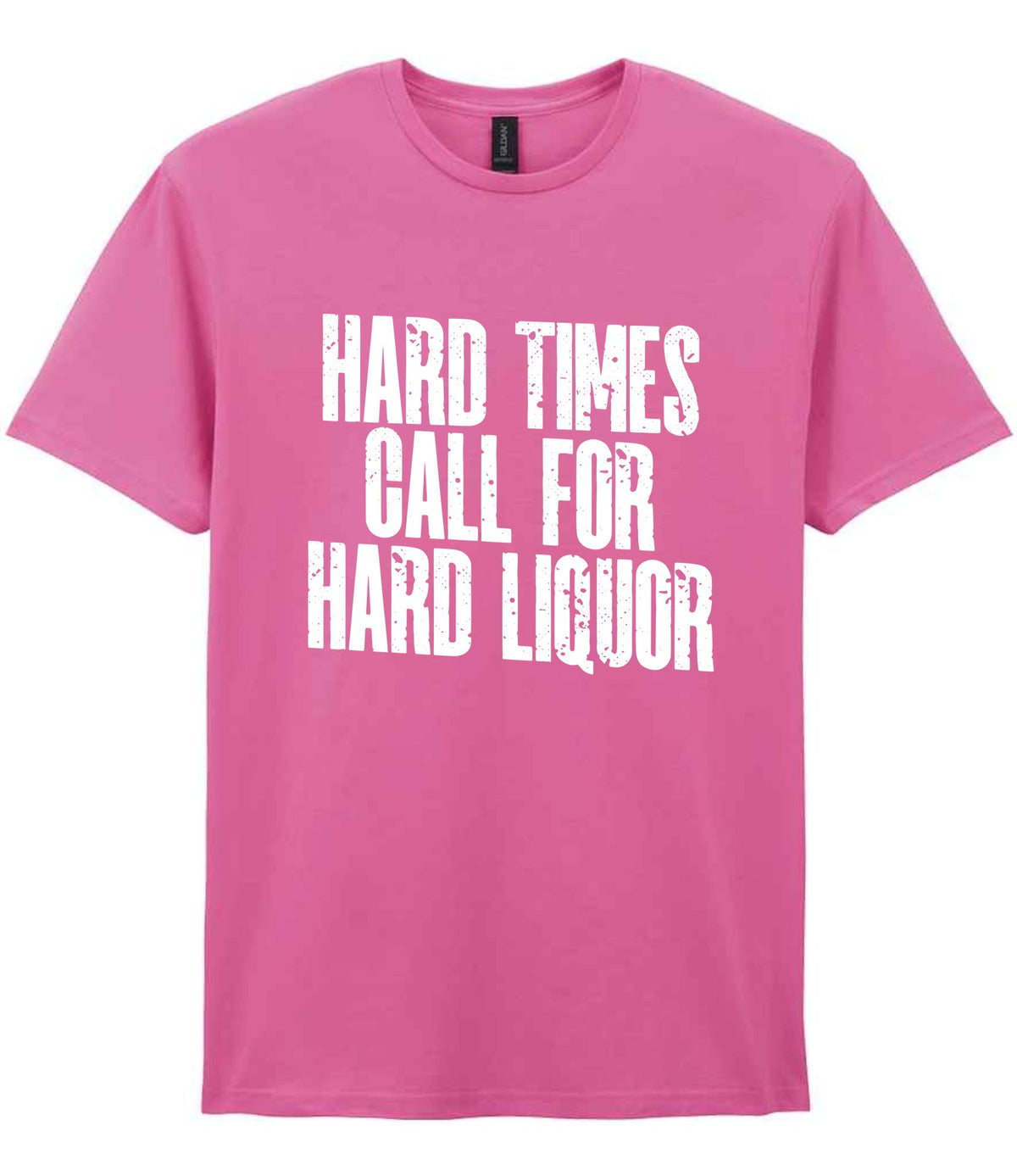 T-shirt piece of the Hard Times Call for Hard Liquor Matching Set: Mug, Coaster & T-shirt in Azalea