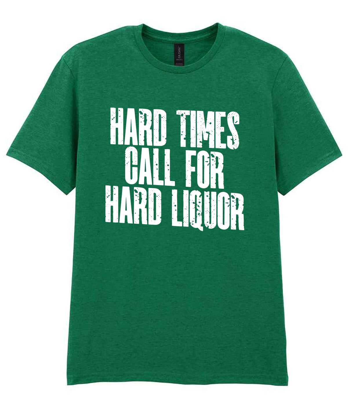 T-shirt piece of the Hard Times Call for Hard Liquor Matching Set: Mug, Coaster & T-shirt in Kelly Green