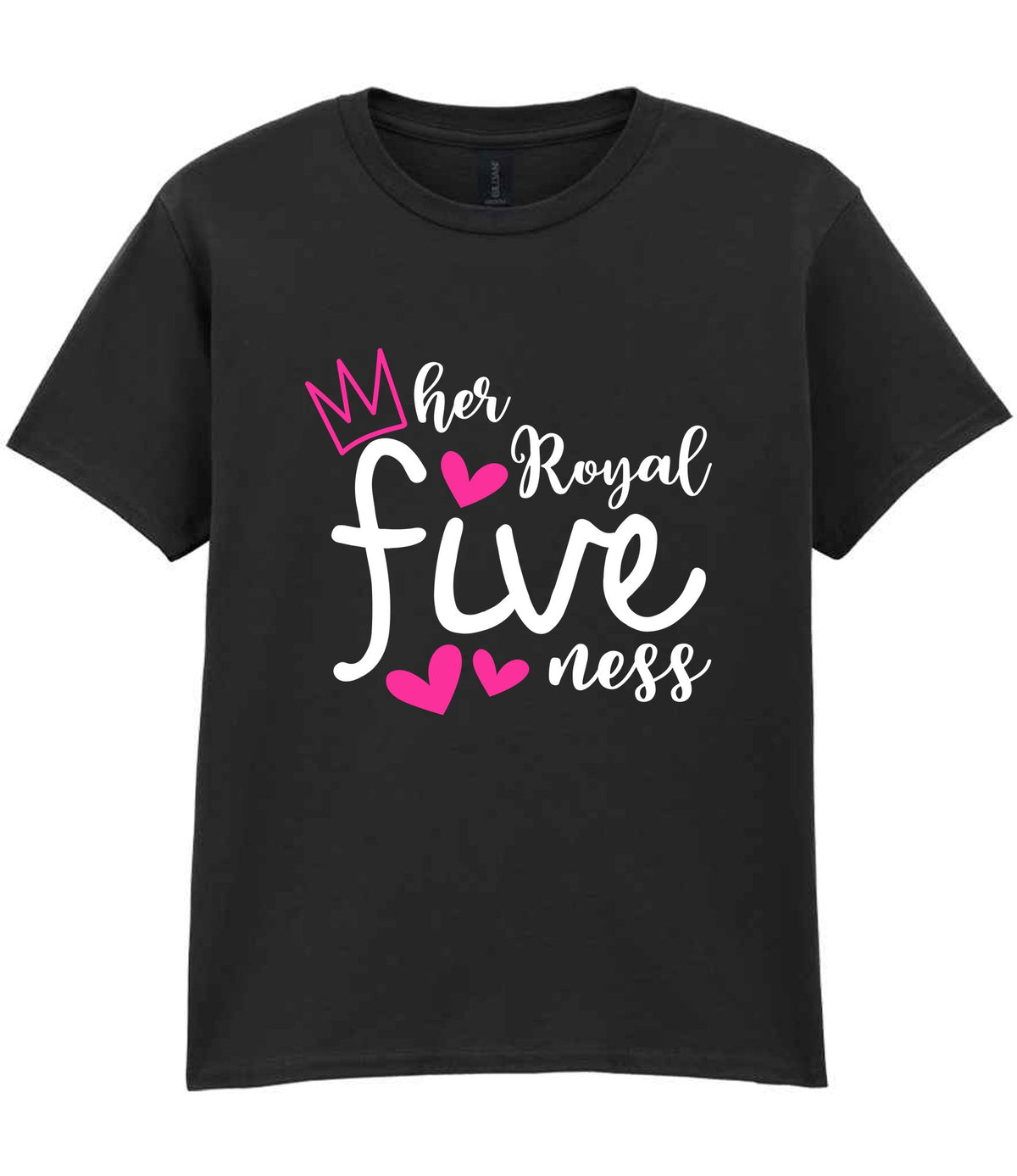 Her Royal Fiveness t-shirt in black