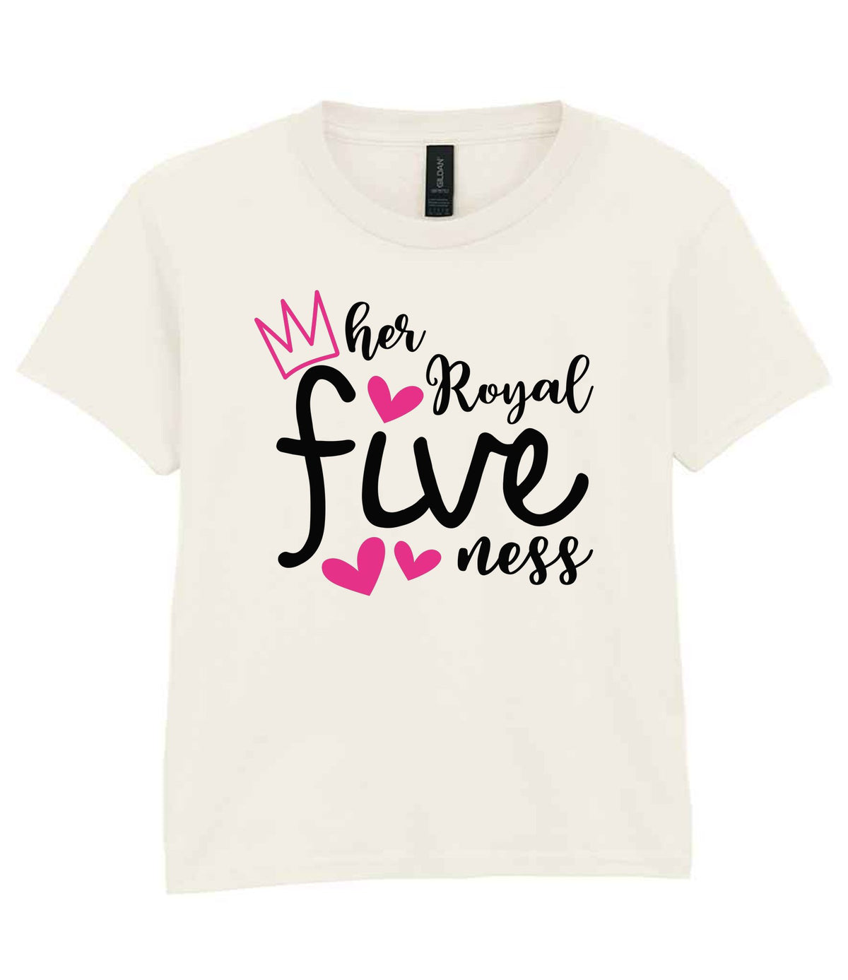 Her Royal Fiveness t-shirt in natural