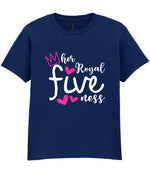 Her Royal Fiveness t-shirt in navy