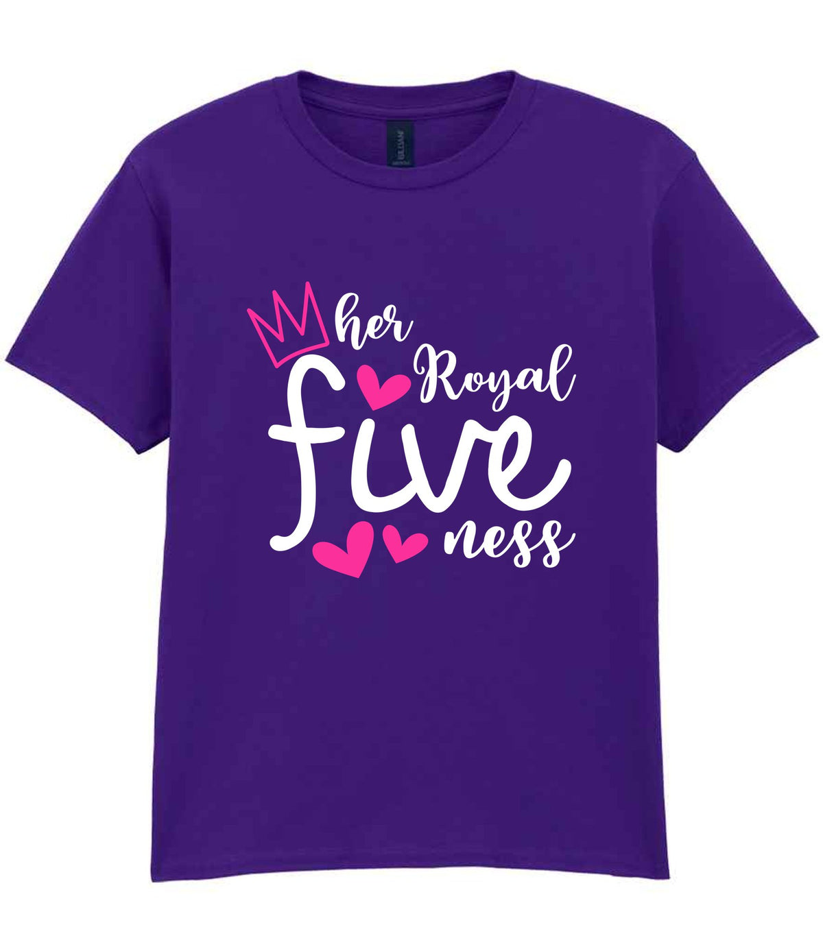 Her Royal Fiveness t-shirt in purple