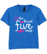 Her Royal Fiveness t-shirt in royal blue