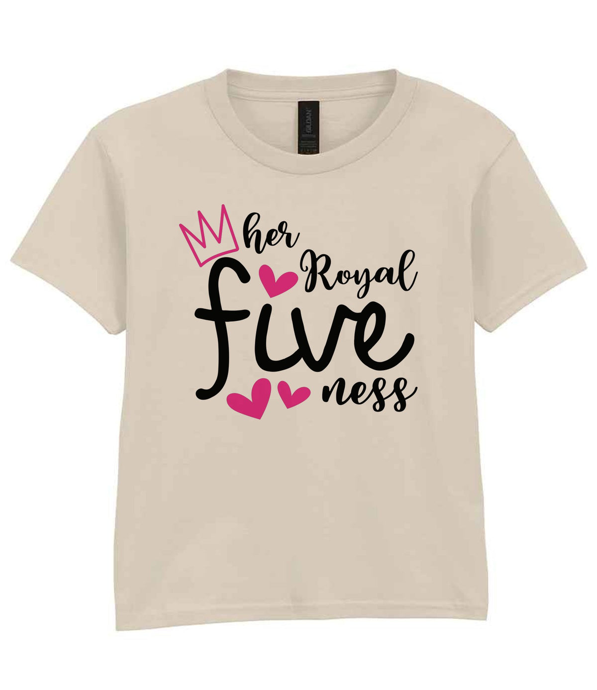Her Royal Fiveness t-shirt in sand