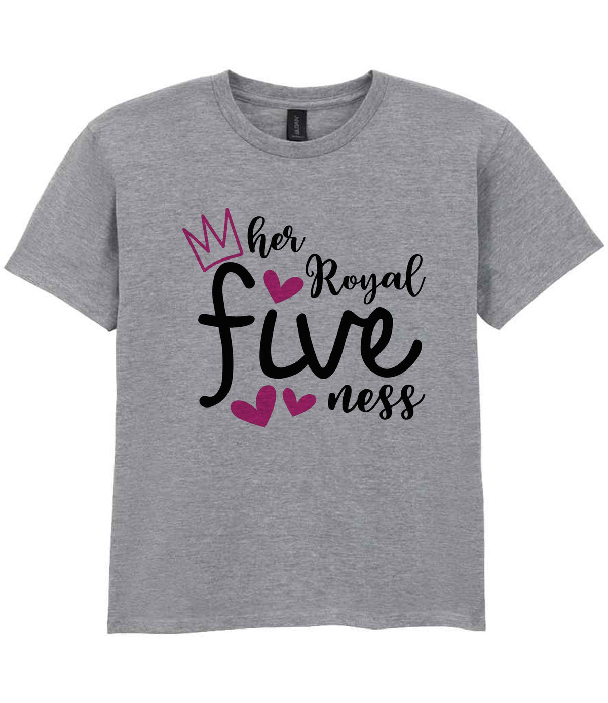 Her Royal Fiveness t-shirt in sport grey
