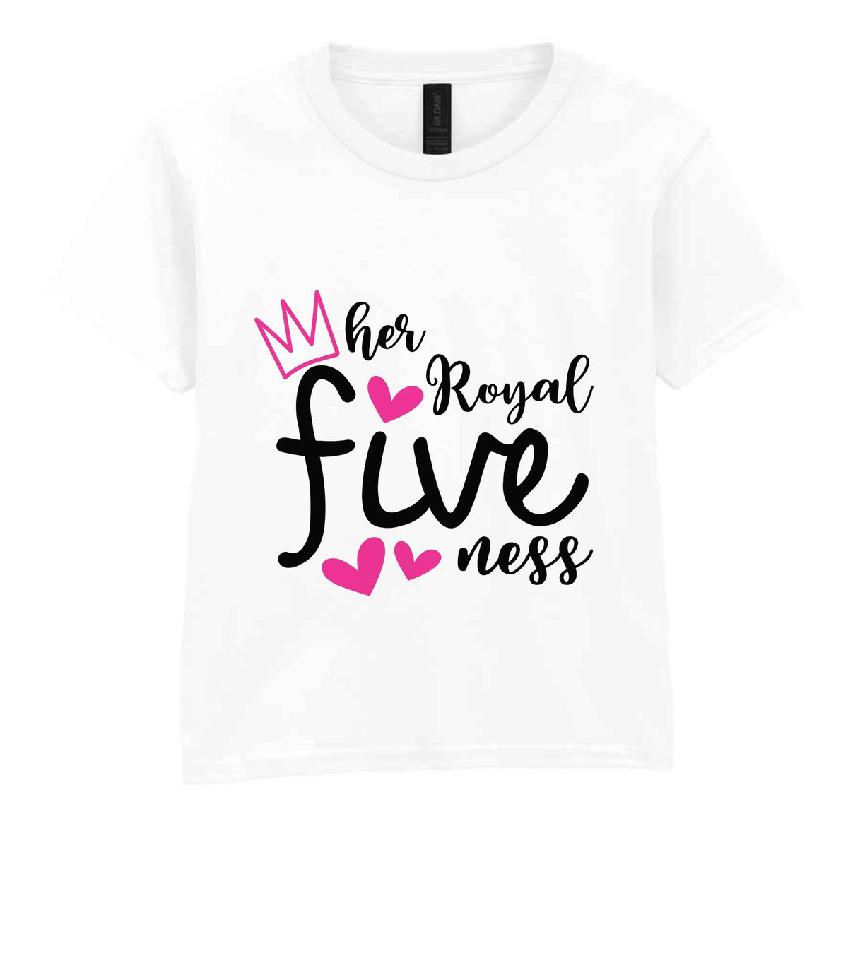 Her Royal Fiveness t-shirt in white