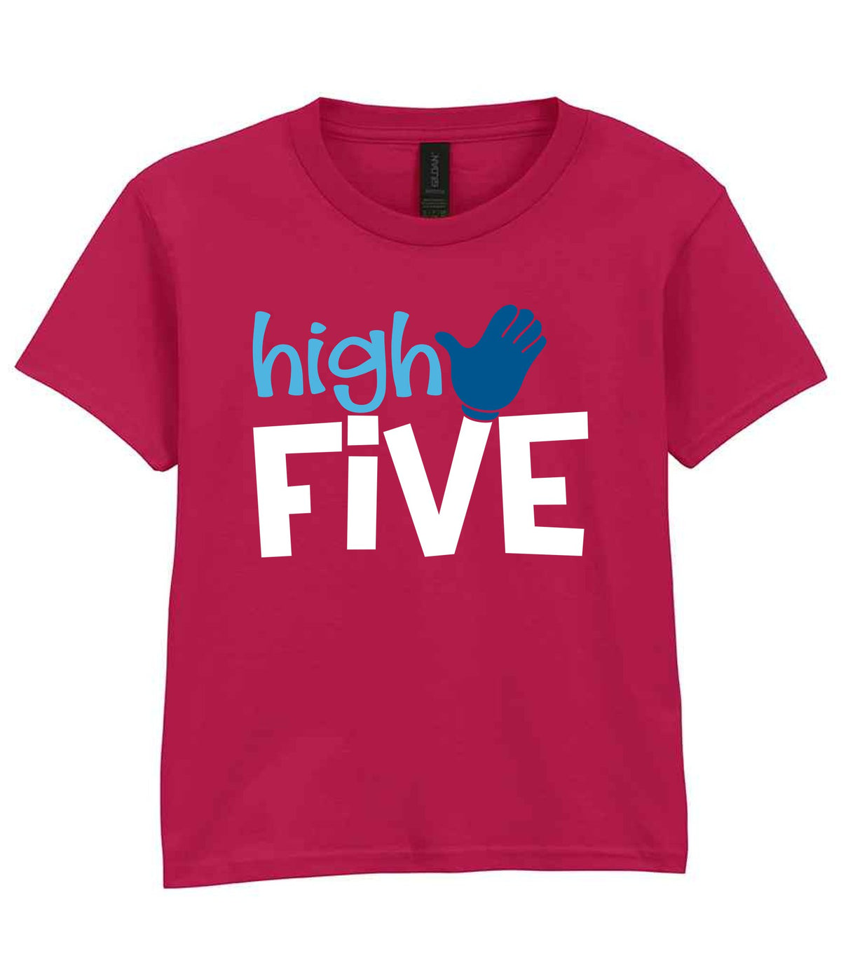 High FIVE t-shirt in cardinal red