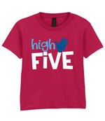 High FIVE t-shirt in cardinal red