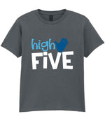 High FIVE t-shirt in charcoal