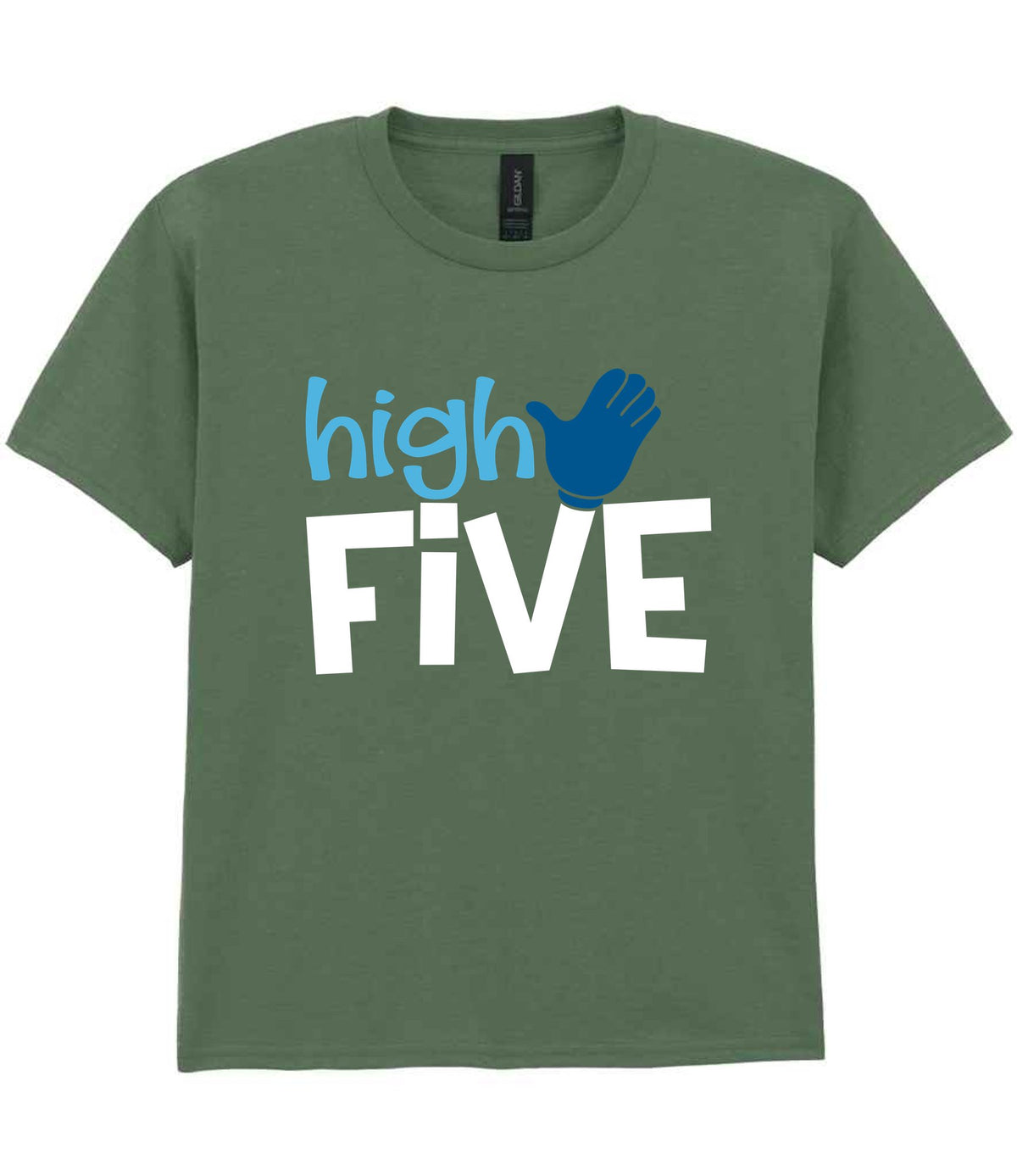 High FIVE t-shirt in military green