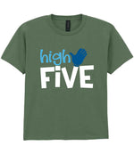 High FIVE t-shirt in military green
