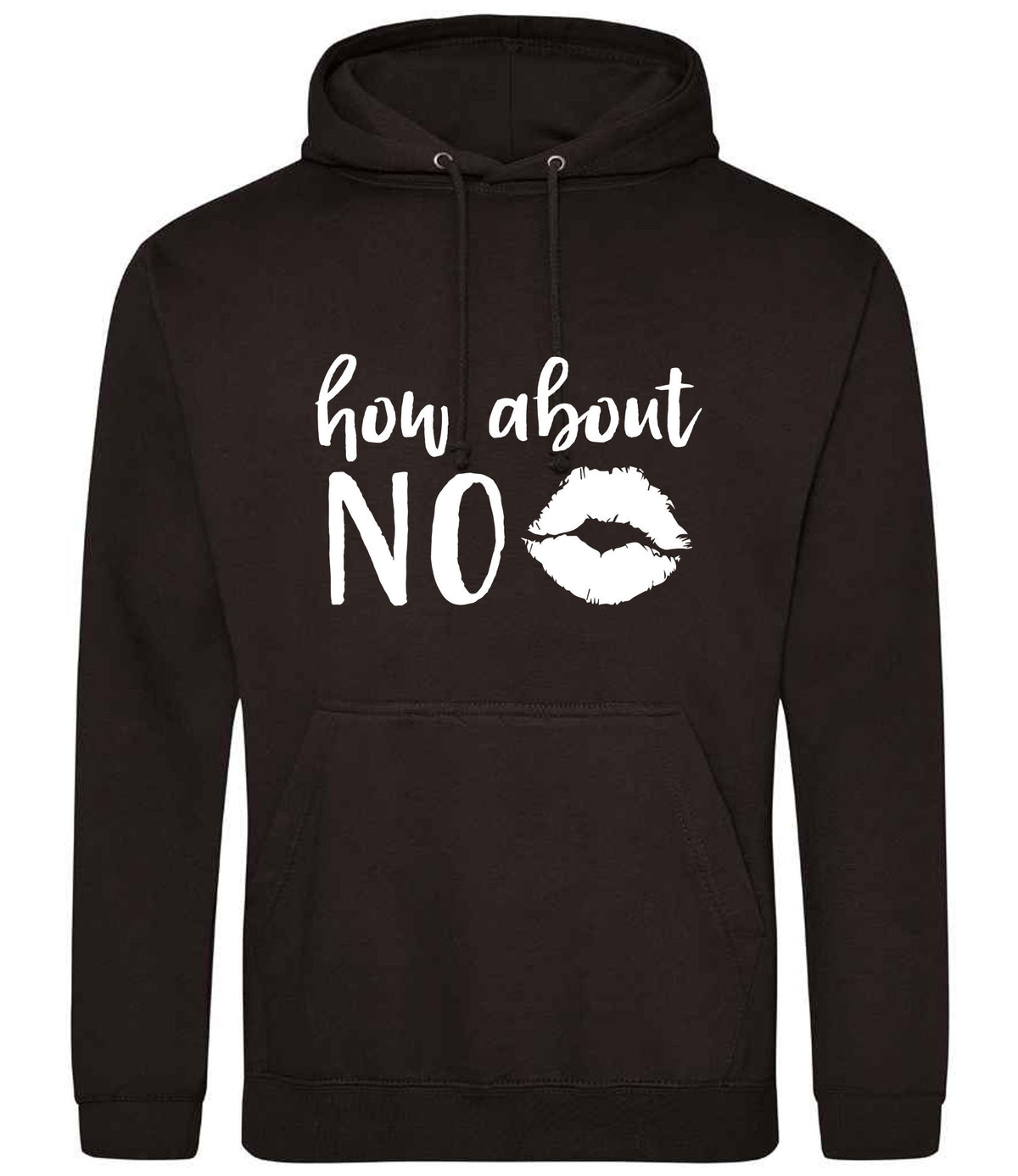 How About NO hoodie in jet black