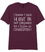 IknowIsaidhibut t-shirt in maroon
