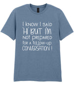 IknowIsaidhibut t-shirt in stone blue