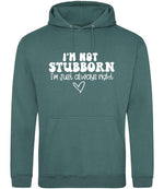 ImnotstubbornImjustalwaysright hoodie in moss green