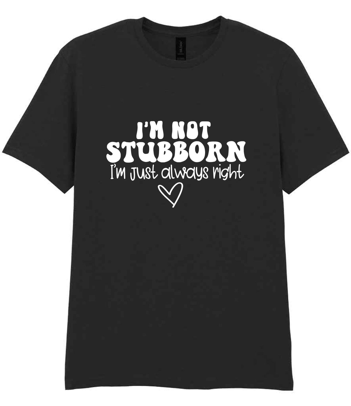 ImnotstubbornImjustalwaysright t-shirt in black