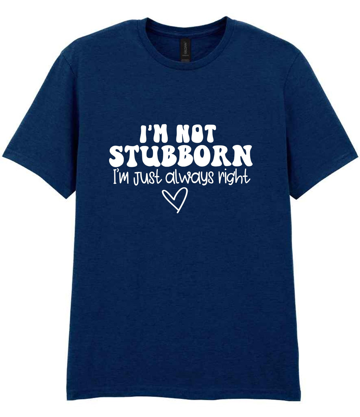 ImnotstubbornImjustalwaysright t-shirt in navy